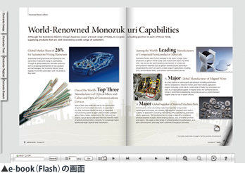 e-book（Flash）の画面