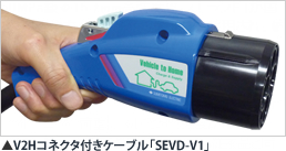 V2Hコネクタ付きケーブル「SEVD-V1」