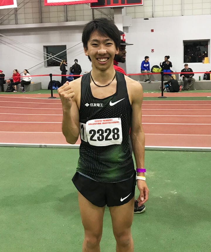 遠藤5000m室内日本新